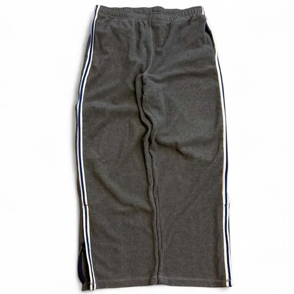 Vintage Old Navy Fleece Track Pants Charcoal Grey Size Large